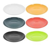 Operitacx 6pcs Small Plates Set 19.8cm Lightweight Unbreakable Pp Lunch Plates Easy to Clean for Household and Formal Dinners