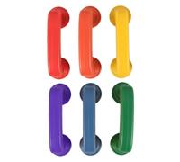 Operitacx 6pcs Speech Therapy Toy Plastic Reading Phones Auditory Feedback and Attractive Design, Lightweight Abs Material Flip Phone for Kids Classroom Use to Reduce Distractions