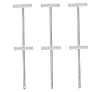 Operitacx 6pcs Stainless Steel Handheld Sign Holder Rods with Secure Clips for Parade Placards Sports Ceremonies Tour Guide Posters Lightweight Display Sticks for Outdoor Events and Airport