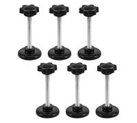 Operitacx 6pcs Thumb Screw Bolt Plum Blossom Knob Hand Screw Lightweight Construction Simple Maintenance Plastic Galvanised Carbon Steel Walker Replacement Parts for Seniors Outdoor Use