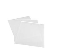 Operitacx 6PCS Transparent Inkjet Adhesive Film Clear Ink Jet Transparency Silk Screen Film for Overlays Greeting Cards and Screen Printing
