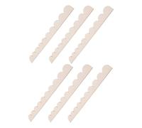 Operitacx 6pcs Unfinished Wood Door Trim Scalloped Edge Decorative Shelf Moulding Kit for DIY Home Wall Cabinet Door Frame Craft Projects