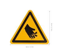 Operitacx 6pcs Warning Label High Adhesion Caution Stickers for Machinery Industrial Safety Preemptive Cues Hazardous Alert Precautionary Sign