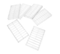 Operitacx 6pcs Watch Parts Organizer Box Clear Plastic Storage Container with Dividers for Small Items Durable Tool Organizer for Crafts Beads and Accessories Compact Design for Easy