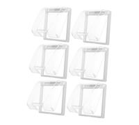 Operitacx 6pcs Waterproof Socket Protective Cover Outlet Covers Waterproof Switch Plug Outlet Cord Plastic Transparent