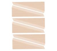Operitacx 6pcs Wooden Door Stopper Triangle Wedge Wood Block in Khaki, Elegant Style Reliable Security and Longterm Use, Silent Door Stop for Office and Home Chair Caning