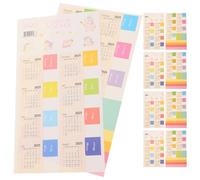 Operitacx 6sets Date Stickers for DIY Calendar Monthly Planner Stickers of Daily Use Planner Tabs Calendar Index Tabs for Adults