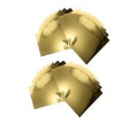 Operitacx 70pcs Gold Mirror Cardstock Paper Sheets Metallic Craft Paper for DIY Crafts Cut Shiny Decorative Cardstock for Scrapbooking and Art Projects