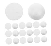 Operitacx 70pcs White Polystyrene Half Foam Balls Lightweight Hemispheres for DIY Craft Supplies Painting Thanksgiving Christmas Decorations School Art Projects