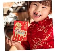 Operitacx 72pcs Chinese Year Red Envelopes with Gold Foil Spacious Lucky Money Packets for Lunar Spring Festival Traditional Hongbao for Family Friends Business Year Horse