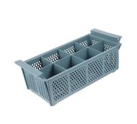 Operitacx 8-compartment Cutlery Basket Dishwasher Utensil Drain Basket Cutlery Holder Grey Kitchen Silverware Storage Organizer Compatible Most Dishwashers