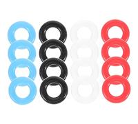 Operitacx 8 Pairs Silicone Skid Glasses Retainers Ear Hooks for Eyeglasses Comfortable Non Slip Holders in White Black Red Blue Suitable for Sports Work Office Use