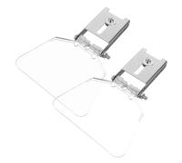 Operitacx 8 pcs Bench Grinder Eyeshield Set with Thickened Stainless Steel Brackets Durable Transparent Attachment Easy to Install Protective Guard for Workshop Safety