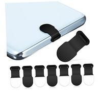 Operitacx 8 Pcs USB C Dust Plugs Type C Covers for Phones Devices Strong Adhesive Minimalist Design Easy Installation