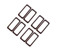 Operitacx 8 Pcs Vintage Rectangular Wooden Bag Handles Comfortable Grip Solid Wood Replacement for Handmade Purse Accessories Durable Retro Style for Crochet and Handbag Craft