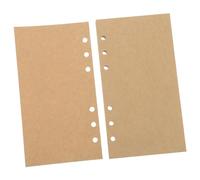 Operitacx 80 Sheets Blank Vintage Kraft Paper Refill Inserts Ring Binder Planner Journal Notebook Multipurpose Refillable Paper for Travel Diaries Work Schedules Personal Notes with Artistic