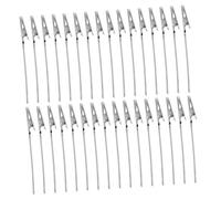 Operitacx 80pcs Metal Wire Table Holders Resilient Desktop Memo Clips for Business Cards Photo Note Display Office Organization
