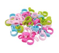 Operitacx 80pcs Plastic Windproof Hooks Round Clothes Hanger Buckle Hooks Sturdy Pp Material Multi-Functional Prevent Being Blown by Wind Dormitory Bathroom Use