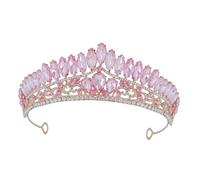 Operitacx 89x5.89x1.97in Bride Headpiece Wedding Crown Multi-occasion Application Not Easy to Slip Zinc Alloy Rhinestone Crown for Women and Costumes Halloween Bridal Hair Accessories