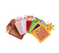 Operitacx 8PCS Animal Sensory Mat, Tactile Wall Tiles Pad, Textured Sensory Tiles Exercise Tactile Toy for Autistic Children Kids Baby Toddler Fidgeting Activity