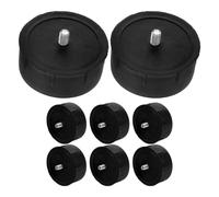 Operitacx 8pcs Cat Scratching Post End Caps Cat Tree End Caps Plug Ensures Stable Connection Plastic Metal Black for DIY Playtime Activities