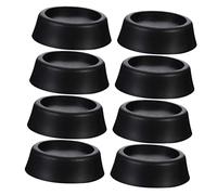 Operitacx 8pcs Cushion Washer Foot Stabilizer Pads Feet Anti-skid Mats for Dampening Washer Leg Risers Protector Washing Machine Foot Mats Washer Stabilizer Washing Machine Base Black Abs