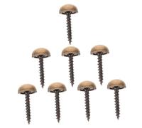 Operitacx 8pcs Decorative Brass Screws with Caps Wall Hanging Fasteners for Mirrors Furniture and Durable Polished Finish Replacement