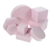 Operitacx 8pcs Geometry Cube Photo Props Set Premium Lightweight for Jewelry Cosmetics Photography Versatile Shapes for Indoor Outdoor Use Durable Easy to Clean