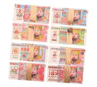 Operitacx 8PCS Handmade Double Sided Ancestor Money with Realistic Clear Patterns Chinese Feng Shui Heaven Banknotes for Funeral Worship Symbolic Blessing Currency for Prosperity Rituals