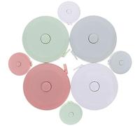 Operitacx 8Pcs Mini Retractable Body Measuring Tape Soft Waist Tape Measure for Sewing Tailoring Crafts Portable Flexible
