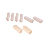 Operitacx 8pcs Natural Basswood Planks Unfinished Craft Blocks for DIY Painting and Decoration Smooth Surface Wood for Classroom Art Projects and Woodburning