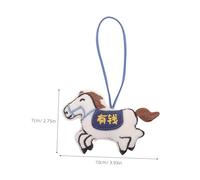 Operitacx 8pcs Plush Horse Bag Charms Soft Cute Pendant Keychains for Car Keys Backpack Home Decor Lightweight Inspirational Success Horse Chinese Year Party