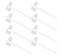 Operitacx 8pcs Portable Denture Brushes with Ergonomic Design and Strong Cleaning Power, Small Double-Headed Pp Toothbrushes for Effective Denture Cleaning at Home or Travel