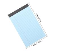 Operitacx 8pcs Portable Tear off Notepad Blue Paper Memo Pad with Lined Pages A5 Size for School and Schedule Preparing