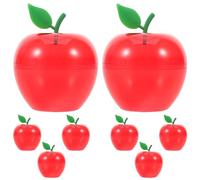 Operitacx 8pcs Red Fruit Shaped Candy Containers, Versatile and Fillable Ps Boxes with Festive Appeal, for Christmas, Shower, or Classroom Candy Holders