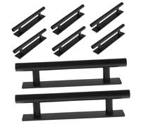 Operitacx 8pcs Self Adhesive Cabinet Handles No Drill Installation Plastic Door Pulls for Kitchen Skylights Bay Windows Strong Adhesive Easy Peel and Stick Window Handles