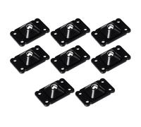 Operitacx 8pcs Self-adhesive Wheel Sticky Caster Wheels with Abs and Steel Ball Material, Black Universal Swivel Casters for Bedside Table and Storage Box, Will Not Scratch the Ground