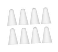 Operitacx 8PCS Silicone Protective Cover for Tip Caps for Enhanced Touchscreen Accuracy Noise Reduction Friction Control Compatible with Transparent White