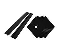 Operitacx 8pcs Stove Gap Covers Gasket Sealant Hob Covers for Gas Cookers Gas Stove Burner Protectors