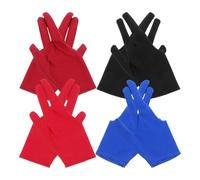 Operitacx 8pcs Three-finger Yoyo Gloves Made of Stretchable Elastane for Beginners and Women, Comfortable and Anti-slip Design to Reduce Friction during Yoyo Playing and Billiard Practice