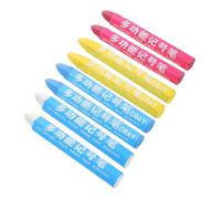 Operitacx 8pcs Tire Marking Crayon Tire Paint Pen for Motorcycles Electric Vehicles Safe Formula White Blue Yellow Red
