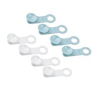 Operitacx 8pcs Touching Toilet Seat Handles Lightweight Toilet Cover Lifters for Hygiene Protection Easy to Use Lid Openers for Home and Public Restrooms White and Light Blue