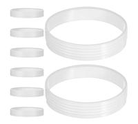 Operitacx 8pcs White Indoor Golf Putting Cup Rings Made of Sturdy Pp Material Practice Golf Hole Cups for Training and Daily Maintenance on Course Ecosystem