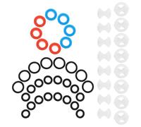 Operitacx 8set Pleochroic Ceramic Disc Tap Washers Replacement Kit Faucet Repair Gasket Washer Insert for Kitchen Bathroom Sink Mixer Cartridge Seal