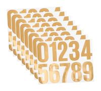 Operitacx 8Sheet Reflective Self Adhesive Number Stickers for Mailbox Address Signs Durable Vinyl Stickers for Home Door Window Car Truck Use