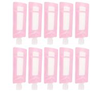 Operitacx 90ml Refillable Emulsion Squeeze Bags for Cosmetics and Creams, Easy to Use Travel Fluid Pouches in Pink, 20pcs Set Portable Empty Storage Pouches for Daily Life