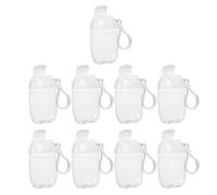 Operitacx 9pcs Flexible Empty Bottle Makeup Bottles 30ml Leakproof Multipurpose Plastic Travel Keychain for Travel with Hook Keychains
