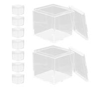 Operitacx 9pcs Mini Candy Organizer Boxes Ps Material Portable Candy Case with Lid to See Contents Clearly, for Party Storage and Wrapping