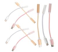 Operitacx 9pcs Type C to Audio Adapter USB C Headphone Jack Converter for Phones Tablets Laptops High Fidelity Sound Durable Connectors Compact Portable Design