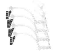 Operitacx Acoustic Tube Earpiece 4pcs for Replacement Pvc Radio Headsets